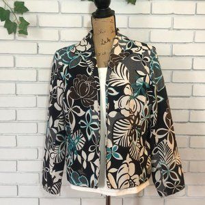 R-Q-T Floral Blazer Size 12